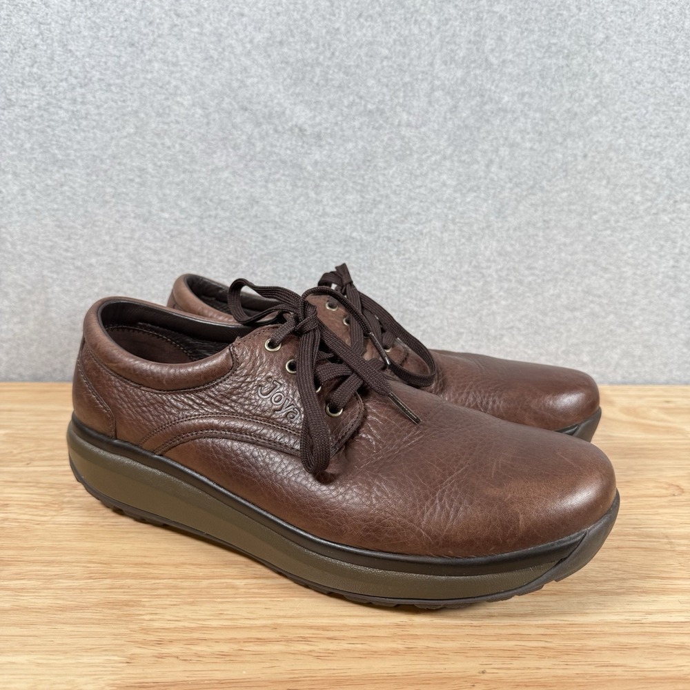 Joya Mustang II Coffee Bean Brown Leather Walking Shoes Mens 12.5 Orthopedic